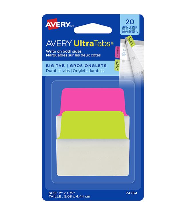 INDEX TABS AVERY ULTRA 20