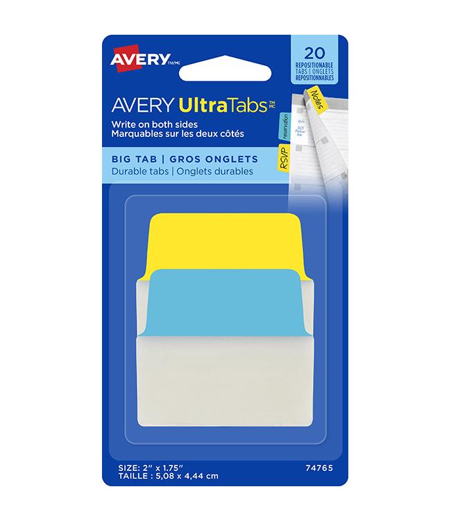 INDEX TABS AVERY ULTRA 20
