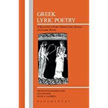 GREEK LYRIC POETRY
