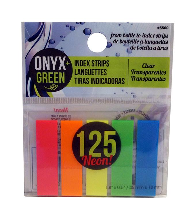 INDEX TABS-ONYX & GREEN 1
