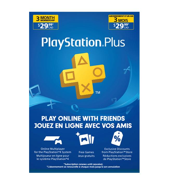 PLAYSTATION PLUS 3 MONTH