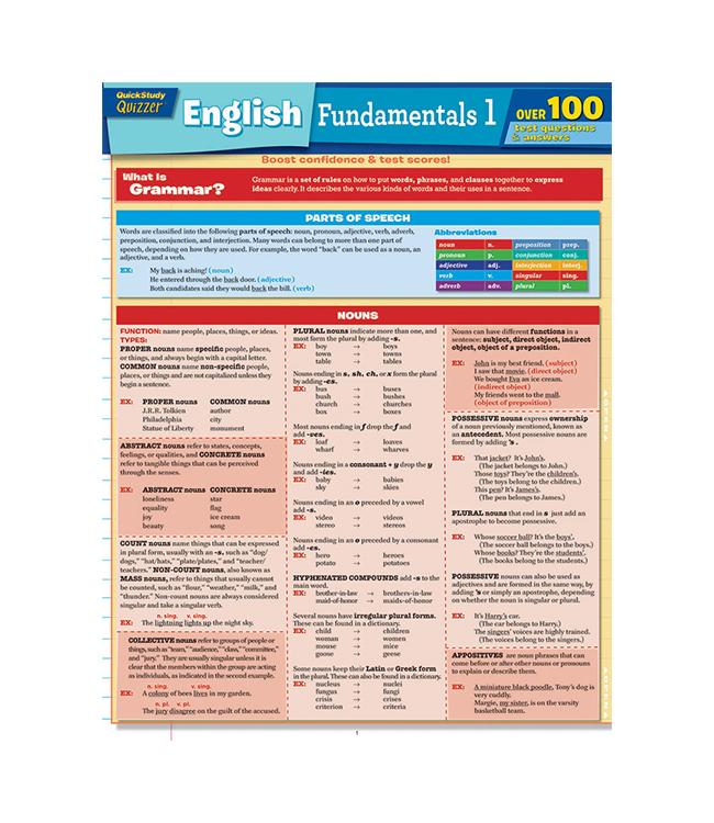 ENGLISH FUNDAMENTALS 1 QU