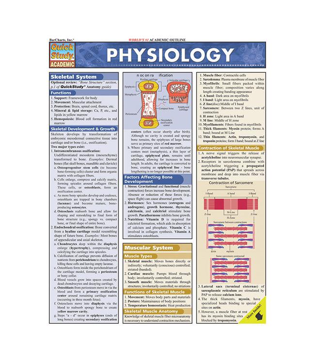 PHYSIOLOGY QUICK STUDY